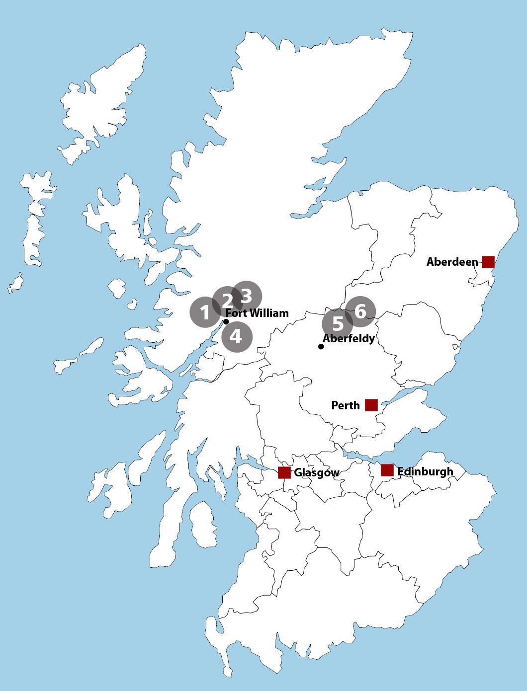 Map of Scotland